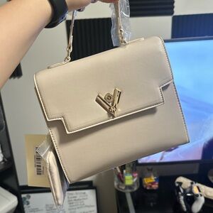 Valentino Orlandi Cream Crossbody Hand Bag